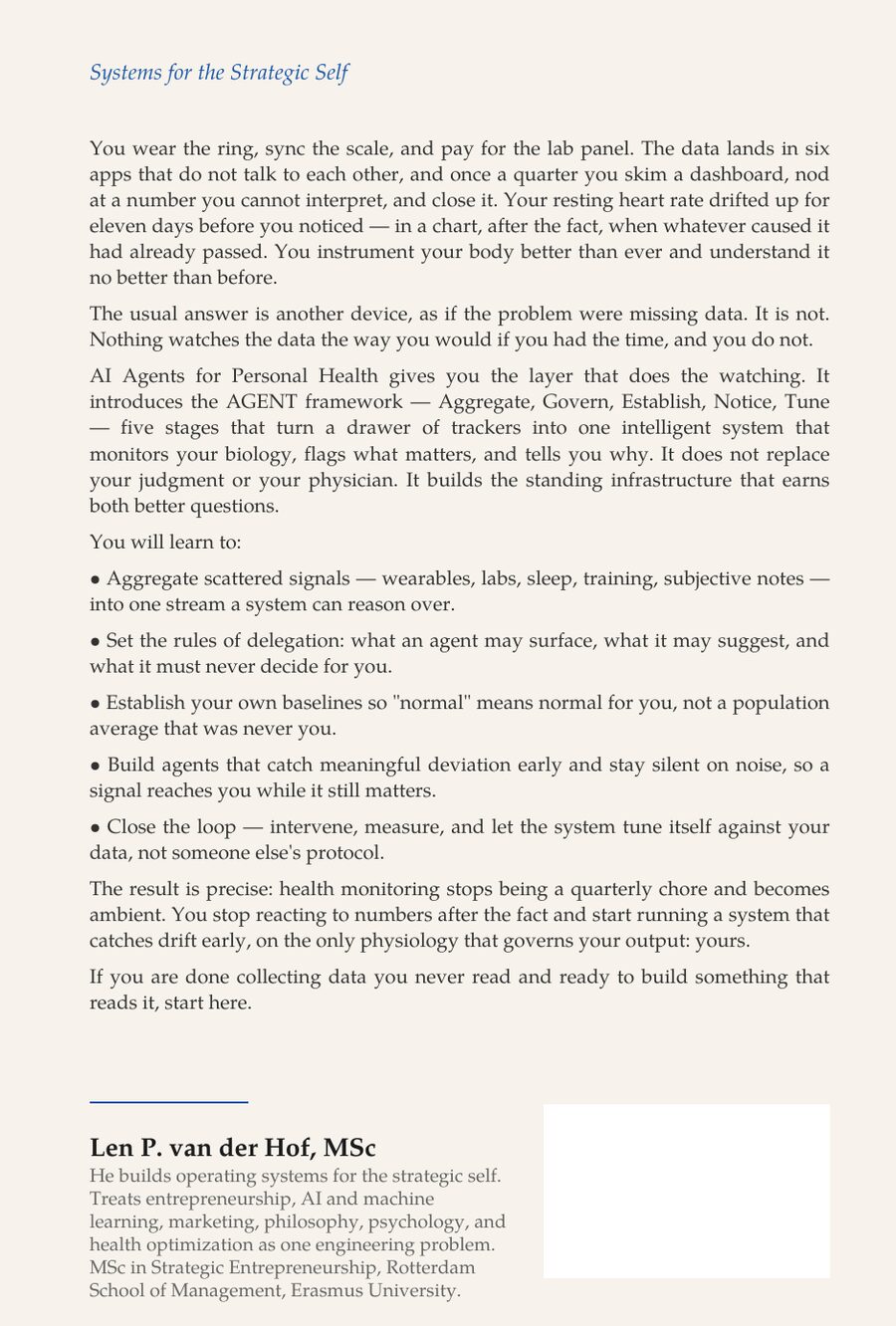 AI Agents for Personal Health — back cover