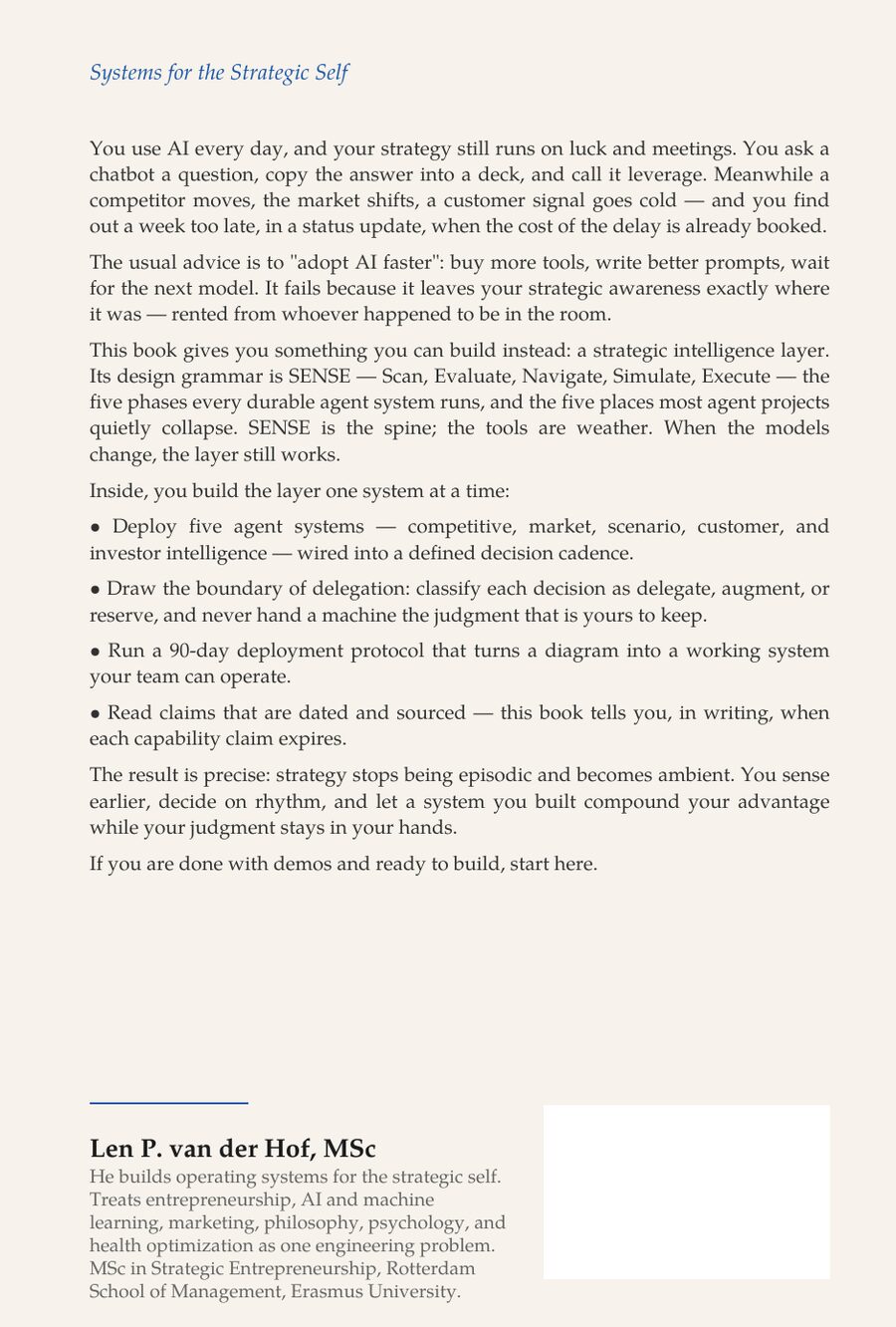 AI Agents for Startup Strategy — back cover