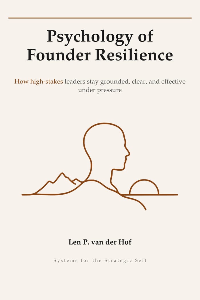 Psychology of Founder Resilience — book cover