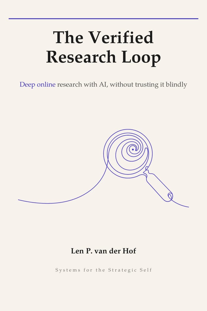 The Verified Research Loop — book cover