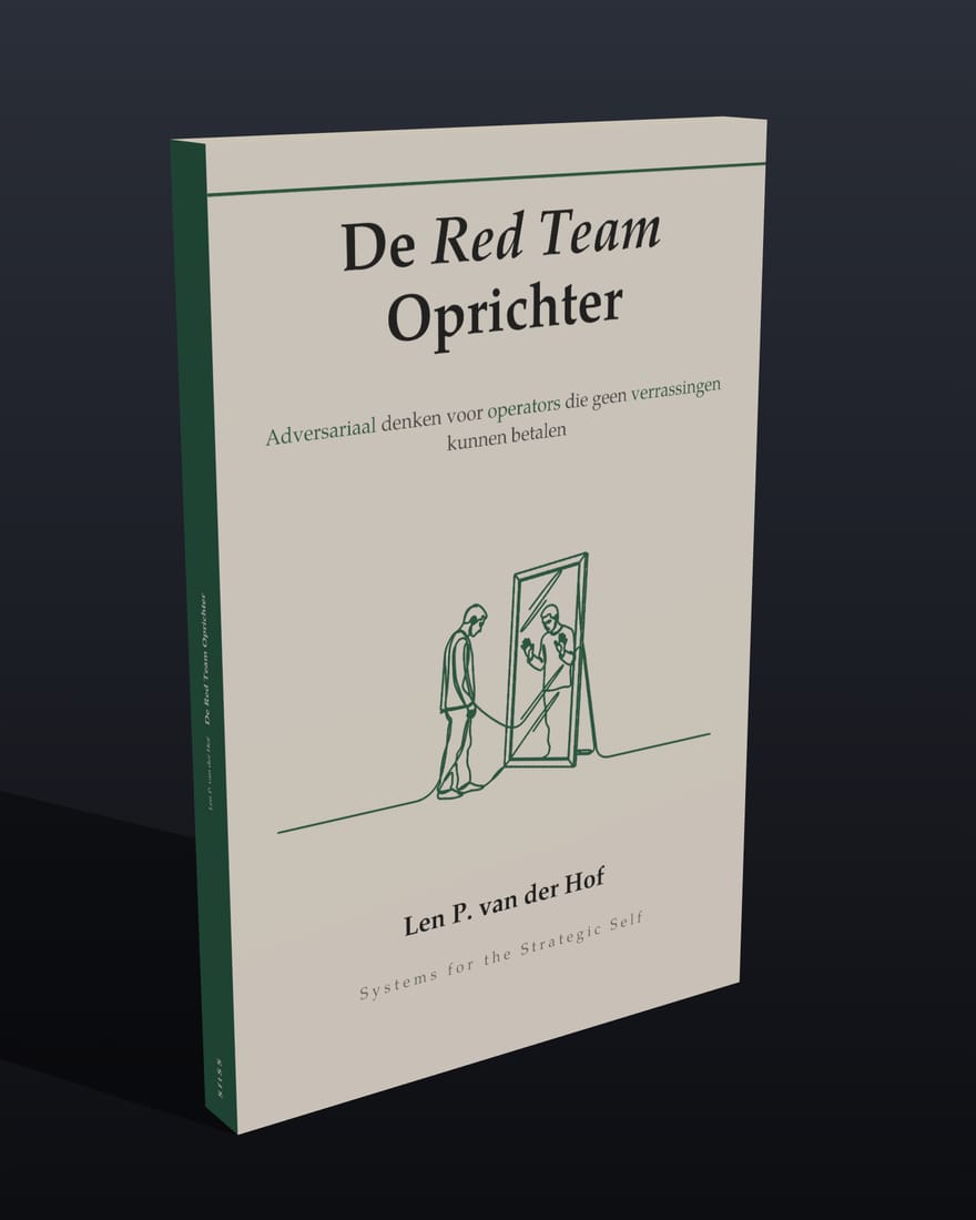 De red-teamoprichter, paperback