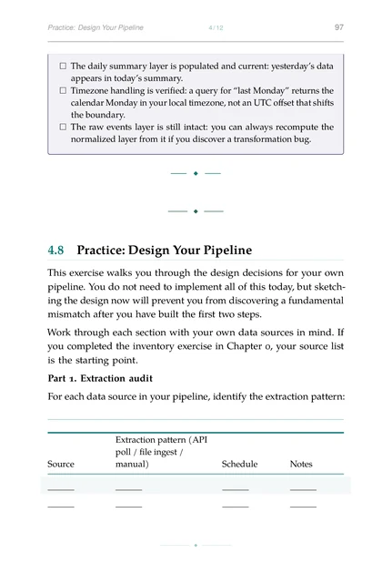 AI Agents for Personal Health, printed page: Practice: Design Your Pipeline 4 12 97