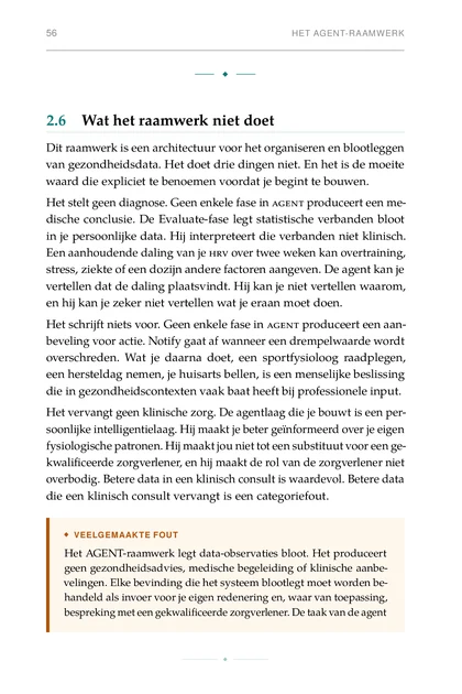 AI-agenten voor Persoonlijke Gezondheid, gedrukte pagina: Het AGENT-raamwerk legt data-observaties bloot. Het produceert