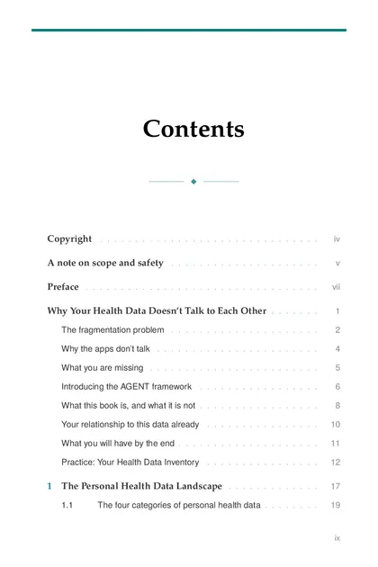The full table of contents