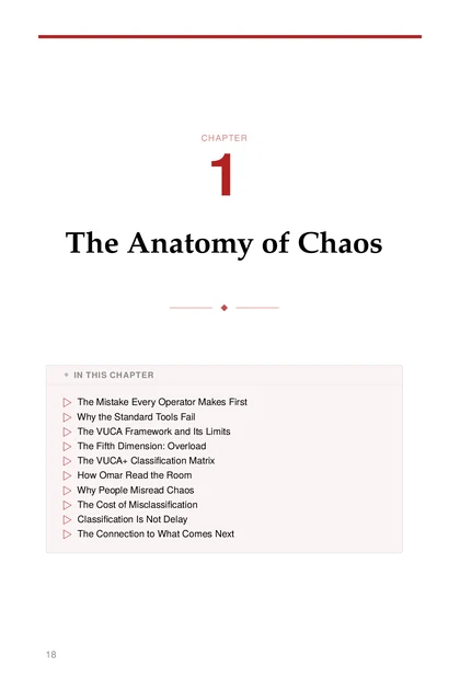 Decision-Making Under Chaos, printed page: CHAPTER