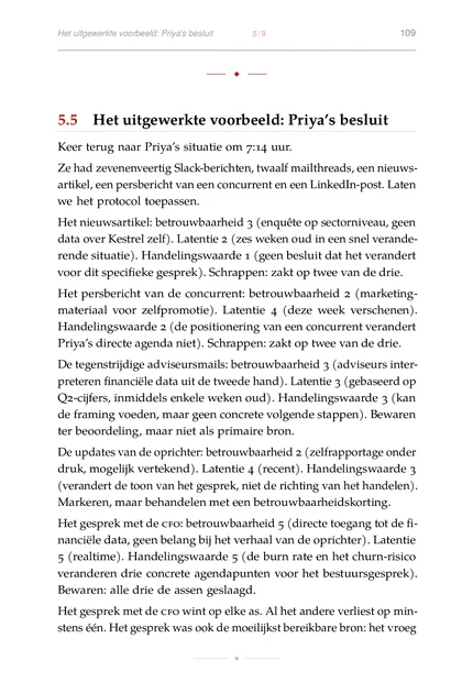 Beslissen onder Chaos, gedrukte pagina: Het persbericht van de concurrent: betrouwbaarheid 2 (marketing-