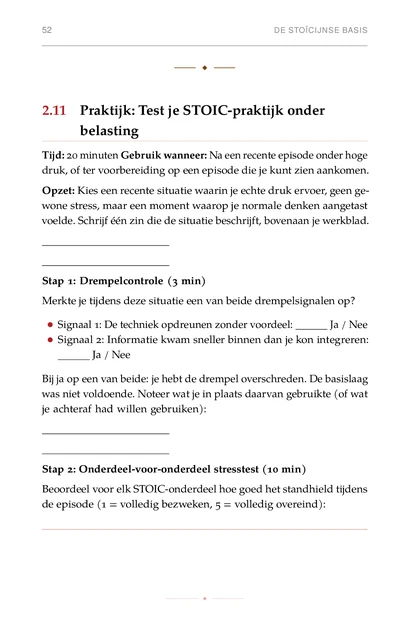 Beslissen onder Chaos, gedrukte pagina: Stap 1: Drempelcontrole (3 min)