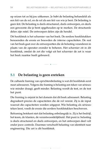 Leiderschap Onder Belasting, gedrukte pagina: op reizen tot ze bij jou uitkomen. Je hebt de belasting behandeld als