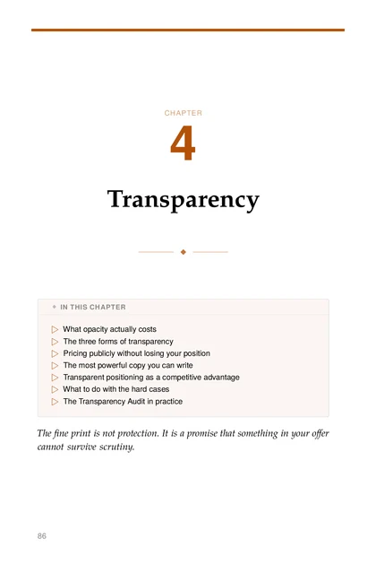 Marketing Without Manipulation, printed page: CHAPTER