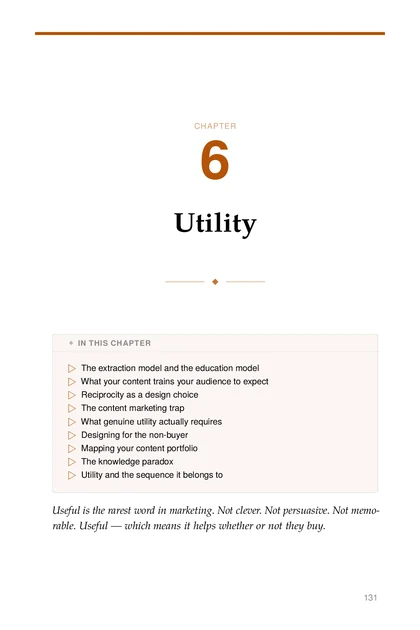 Marketing Without Manipulation, printed page: CHAPTER