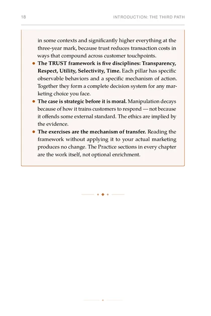 Marketing Without Manipulation, printed page: in some contexts and significantly higher everything at the