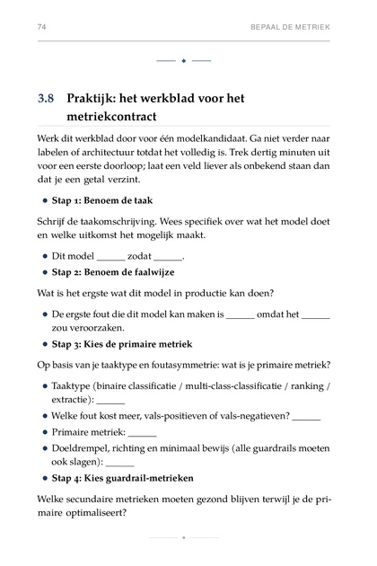 ML voor Agent-Bouwers, gedrukte pagina: Stap 1: Benoem de taak