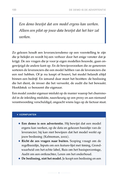 ML voor Strategische Oprichters, gedrukte pagina: Richt de zes vragen naar buiten. Scoping vraagt om