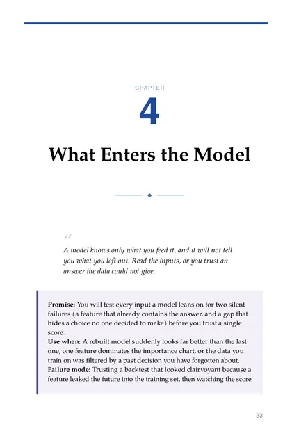 The chapter promise: You will test every input a model leans on for two silent failures (a feature that already contains the…