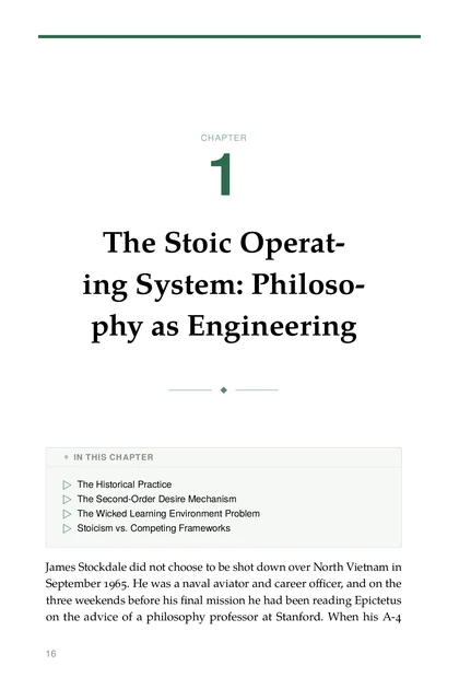 Stoic Systems for Decision-Making, printed page: CHAPTER