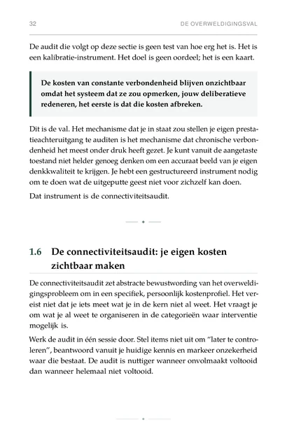 Strategische Stilte, gedrukte pagina: De kosten van constante verbondenheid blijven onzichtbaar