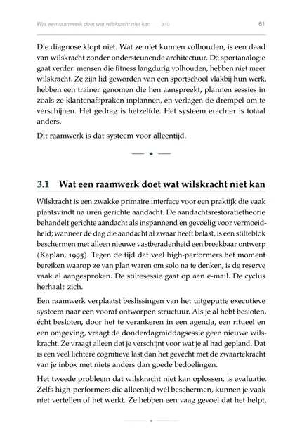 Strategische Stilte, gedrukte pagina: Die diagnose klopt niet. Wat ze niet kunnen volhouden, is een daad