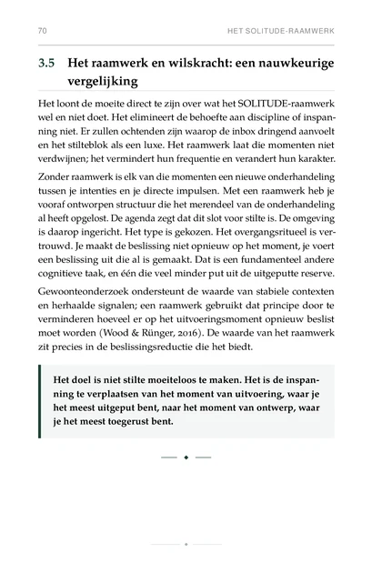 Strategische Stilte, gedrukte pagina: Gewoonteonderzoek ondersteunt de waarde van stabiele contexten