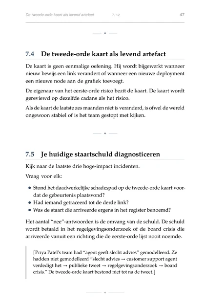 Het AI-Risicoregister, gedrukte pagina: Had iemand getraceerd tot de derde link?