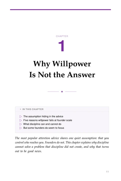 The Attention Architect, printed page: CHAPTER