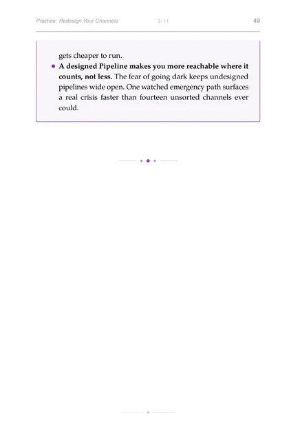 The Attention Architect, printed page: gets cheaper to run.