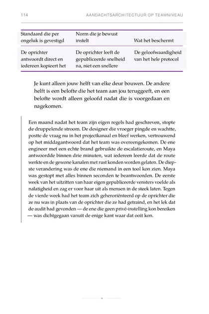 De Aandachts-Architect, gedrukte pagina: Standaard die per Norm die je bewust