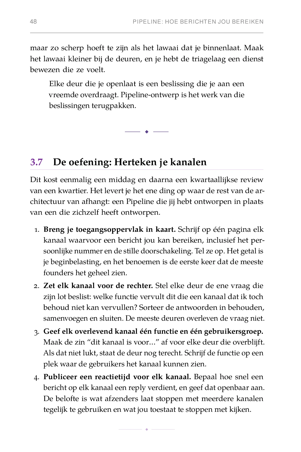 De Aandachts-Architect, gedrukte pagina: Elke deur die je openlaat is een beslissing die je aan