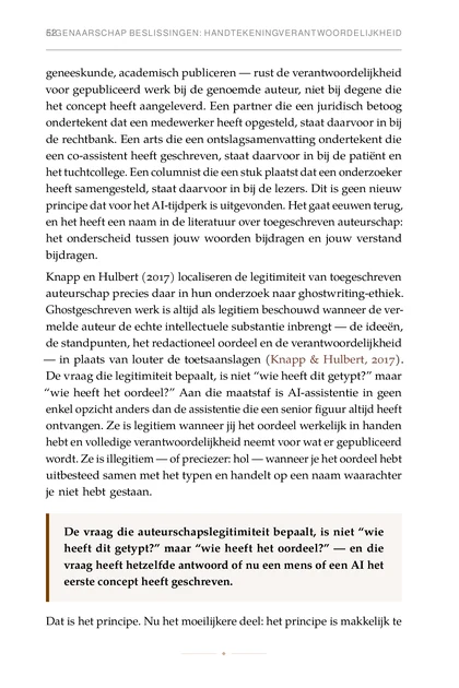 De Authentieke Operator, gedrukte pagina: De vraag die auteurschapslegitimiteit bepaalt, is niet “wie