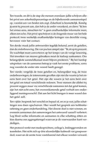 De gekalibreerde geest, gedrukte pagina: oefening en geen onderhandeling. Het directe doel is niet winnen,