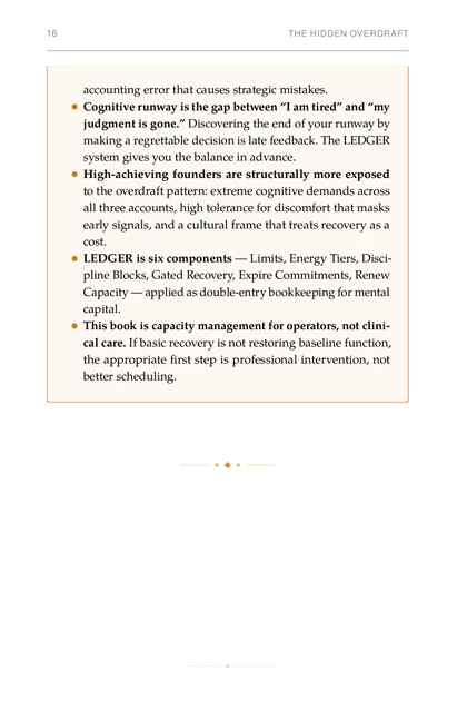The Cognitive Budget, printed page: accounting error that causes strategic mistakes.