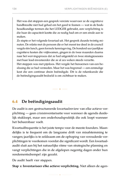 Het Cognitieve Budget, gedrukte pagina: Stap 1: Inventariseer elke actieve verplichting. Niet alleen de agen-