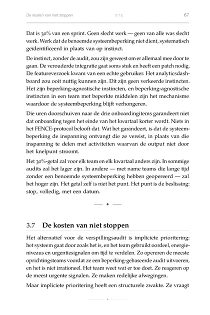 De Constraint-Founder, gedrukte pagina: De featureverzoek kwam van een echte gebruiker. Het analyticsdash-