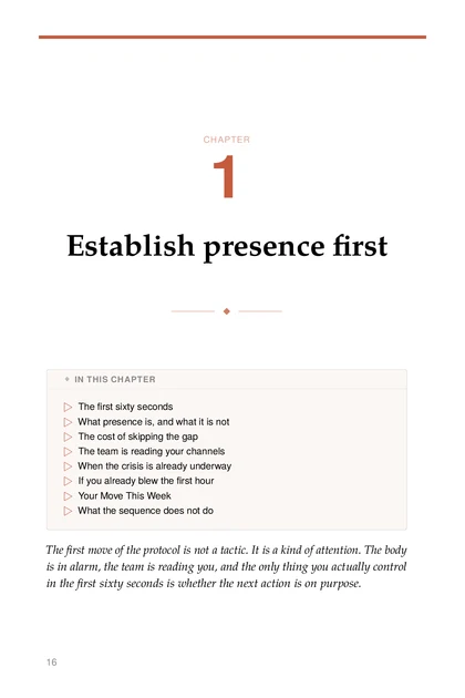 The Crisis Command, printed page: CHAPTER
