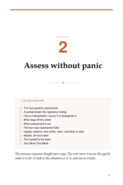 The Crisis Command, printed page: CHAPTER