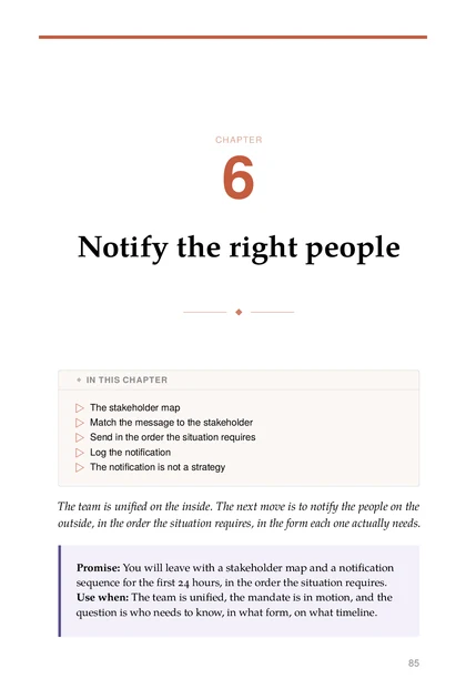 The Crisis Command, printed page: CHAPTER
