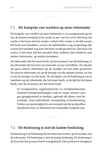 Crisisregie, gedrukte pagina: In waargenomen organisatorische en noodsituatiecrises