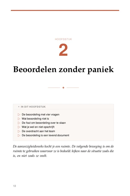 Crisisregie, gedrukte pagina: HOOFDSTUK