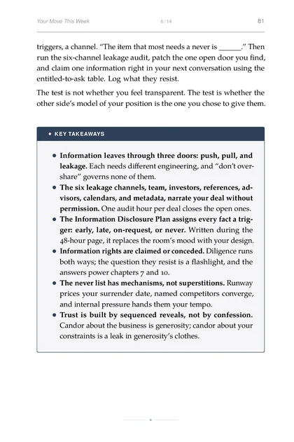 The Deal Architect, printed page: Your Move This Week 6 14 81
