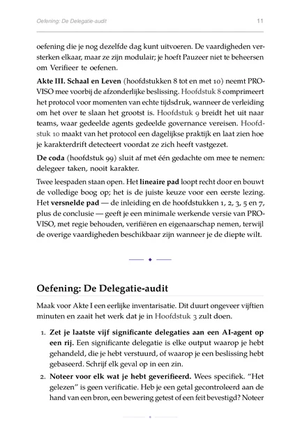 De Gedelegeerde Geest, gedrukte pagina: Oefening: De Delegatie-audit 11