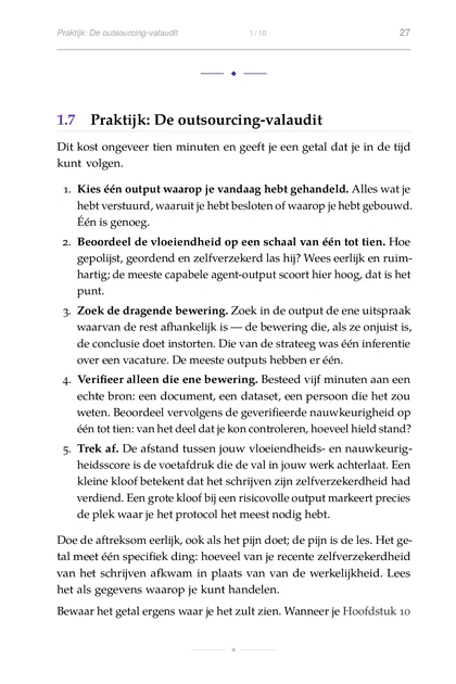 De Gedelegeerde Geest, gedrukte pagina: Dit kost ongeveer tien minuten en geeft je een getal dat je in de tijd