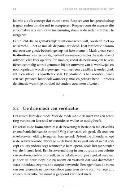 De Gedelegeerde Geest, gedrukte pagina: Een plicht die zo gemakkelijk te rationaliseren valt, overleeft niet op