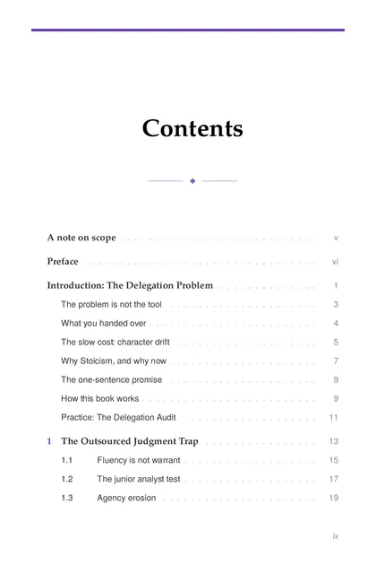 The full table of contents