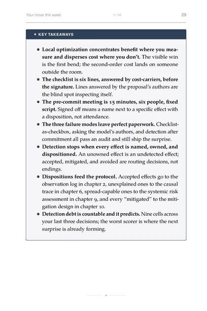 The Downstream Effects, printed page: Your move this week 1 14 29