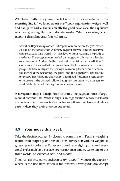 The Downstream Effects, printed page: Your move this week 4 14 71