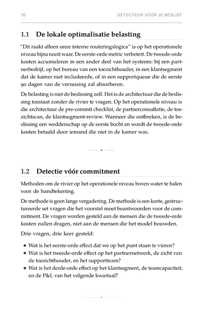 De Stroomafwaartse Effecten, gedrukte pagina: Wat is het eerste-orde effect dat we op het punt staan te vieren?