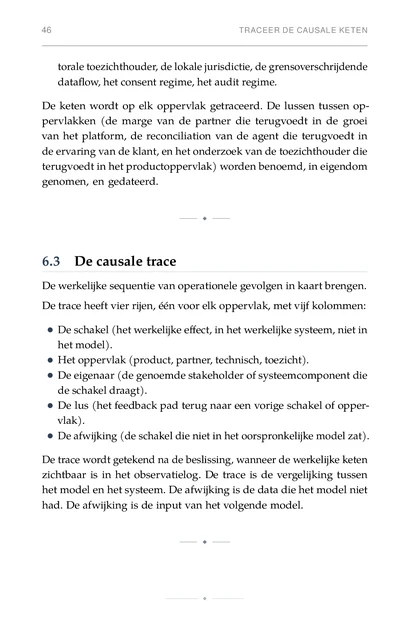 De Stroomafwaartse Effecten, gedrukte pagina: De eigenaar (de genoemde stakeholder of systeemcomponent