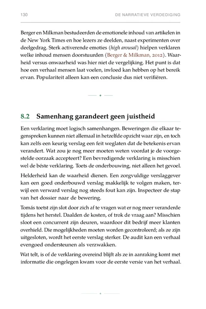 Het Bewijsbewuste Leven, gedrukte pagina: Helderheid kan de waarheid dienen. Een zorgvuldige verslaggever