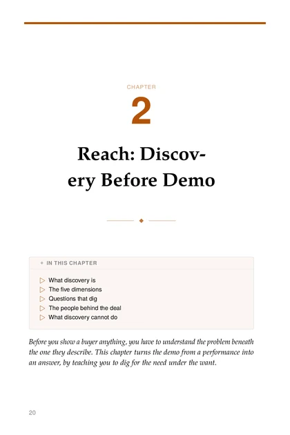 The Founder Sales System, printed page: CHAPTER