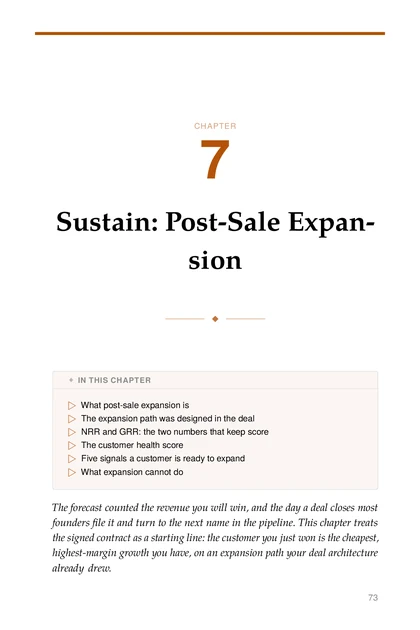 The Founder Sales System, printed page: CHAPTER
