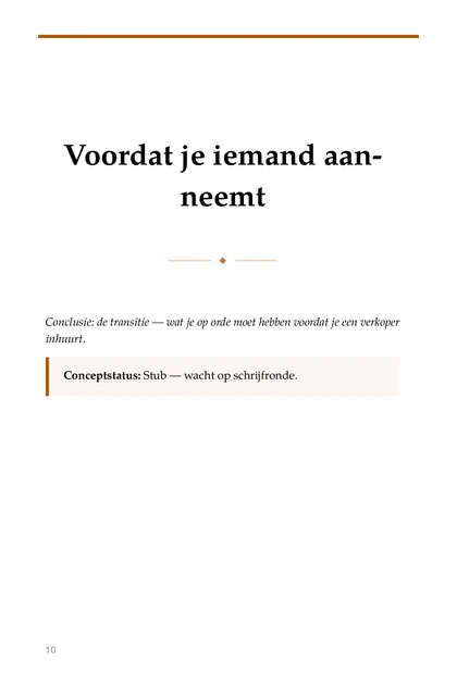 The Founder Sales System, gedrukte pagina: neemt